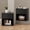 Black(2 Drawer+Open Shelf), variant on Brafabhome Rattan Nightstands with 2 Drawers, Modern Bedside Table with Large Storage for Bedroom, Accent Sofa End Tables for Living Room, Set of 2 | Nature