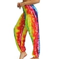 thumbnail image 2 of Gibobby Yoga pants mujer Mujer Hippie Bohemio Palazzo Yoga Scrunched Bottom Tie Dye Harem Pantalones Mujer Tie Dye Harem Pantalones(G,Talla única), 2 of 5