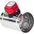 thumbnail image 1 of 4in Motorized Duct Damper-Adjustable Volume Balancing & Backdraft Damper Control,Airflow Control Damper for HVAC System, 1 of 7