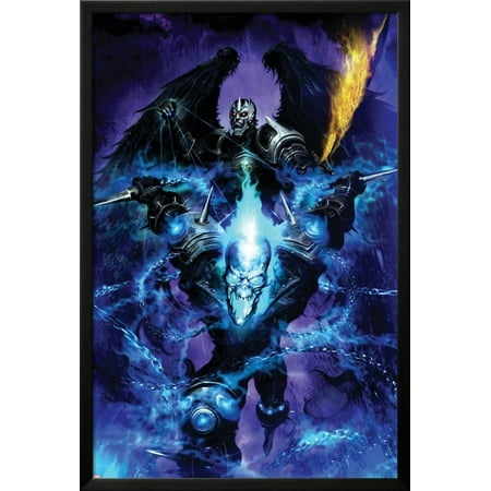 Danny Ketch Ghost Ghost Rider: Danny Ketch No.5 Cover: Ghost Rider Lamina Framed Poster Wall Art - 26x38 ()