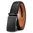 thumbnail image 1 of Cinturón de piel con trinquete CHAOREN para hombre, ajuste personalizable, 1 of 7