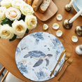 thumbnail image 2 of Round Placemats Sea Turtle 15 inch Set of 4 Table Mats for Dining Table Coral Jellyfish Heat Resistant Non-Slip Kitchen & Home Decorative Place Mat Set, 2 of 8