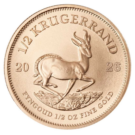 2026 South Africa Gold Krugerrand 1/2 oz Brilliant Uncirculated