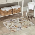 thumbnail image 7 of Pofeuu Starfishes On Seashells Print Flannel Doormats Rug16"x24"Rug Washable Doormats Indoor Outdoor Rugs for Layered Front Door Mats, Porch, Kitchen, Entryway, 7 of 7
