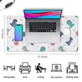 thumbnail image 5 of Long Mouse Pads for Desk,White Cartoon Dinosaurs Eggs Pattern Desk Mats on Top Of Desks, Desk Mouse Pad Extra Large with 3mm Non-Slip Base and Stitched Edge for Gaming,Office,Work,Home 31.5"x15.7", 5 of 6