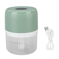 thumbnail image 1 of Picadora de ajo eléctrica, picadora de cebolla, procesador de alimentos portátil, carga USB para verduras, pimienta, comida para bebés, condimentos, 250 ml, verde, 1 of 14