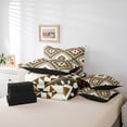 thumbnail image 6 of jejeloiu Rustic Western Aztec 7pcs Bedding Comforter Set,Retro Bohemian Geometric Queen Bedding Sets,Brown Beige Queen Sheet Sets For Men Women,Home Decor Reversible, 6 of 8