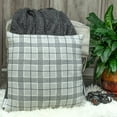 thumbnail image 3 of Parkland Collection Qincy Gray Throw Pillow, 3 of 3