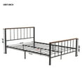 Queen Bed Frame with Headboard, Sturdy Queen Metal Bed Frame No Box