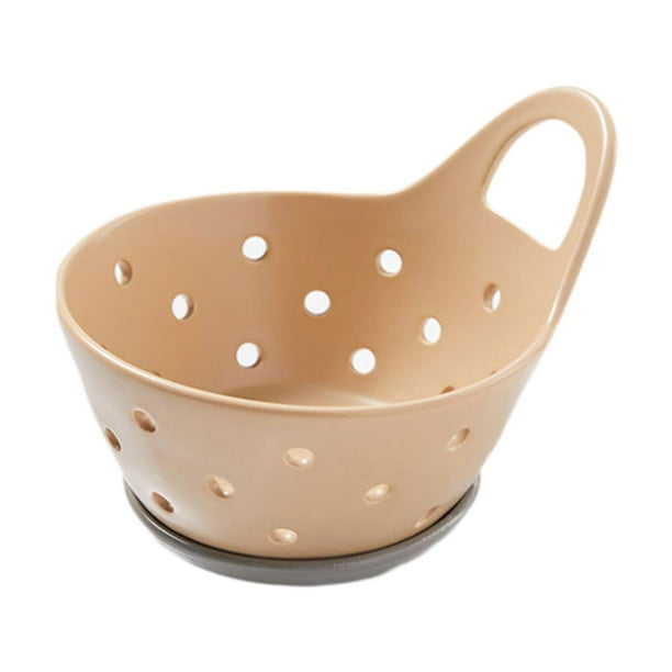 Cesta de frutas, colador de frutas, frutero con asa, bol decorativo para escurrir Caqui