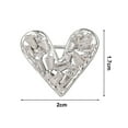 thumbnail image 6 of Eoperou Women Brooch Hollow Out Heart Shape Rhinestone Anti-slip Wear-resistant Coat Collar Hat Scarf Decoration Clothes Pin Garment Jewelry, 6 of 8