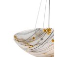 thumbnail image 4 of Meyda 133208 24 in. Metro Fusion Ramoscelli Glass Inverted Pendant, White Irid & Root Beer Frit & Black & White, 4 of 7