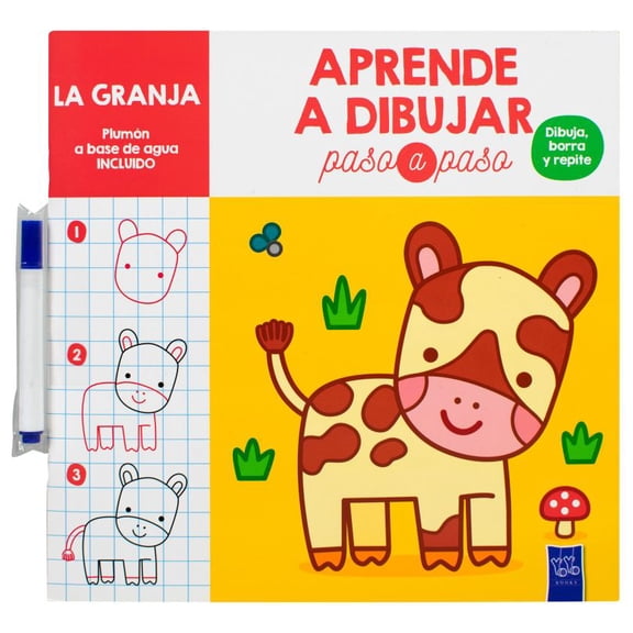 Aprende a dibujar paso a paso. la granja