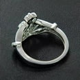 thumbnail image 4 of 1.10Ct Round Cut Simulated Diamond Women's Engagement Ring 14K White Gold Plated 925 Silver, 4 of 5