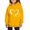 Yellow, variant on BaoFuBaoMei Travel Hoodies for Boys Girls Valentines Heart Long Cuffed Sleeve Sweatshirt Tops Fleece Lined Loose Hooded Fall Outfits for School Party Classroom Celebration