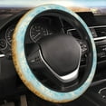 thumbnail image 3 of Lsque Sunflower Field Bliss Ultra Soft Car Steering Wheel Cover for Women, Standard 15 inch Size for Truck Van SUV Auto, 3 of 8