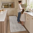 thumbnail image 6 of SIXHOME 2'x8' Runner Rug for Hallway, Washable Vintage Floral Rug, Soft Retro Distressed Indoor Carpet, Neutral Non-Slip Rug for Bedroom, Living Room and Home, Beige, 6 of 6