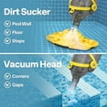 thumbnail image 6 of SPECSTAR Cordless Pool Vacuum with Telescopic Pole, Powerful Suction up to 18.5 GPM, 60 Mins Running Time, Handheld Rechargeable Swimming Pool Cleaner for Pools/Spas/Hot Tubs, Yellow, 6 of 8