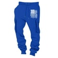 thumbnail image 3 of Styesk Men's Pants Men's Fashion Drawstring Elastic Waist Solid Color Casual Sweat Length Pants, 3 of 4