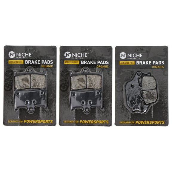 Niche Complete Organic Brake Pad Set for Yamaha YZF R6 Motorcycle MK1002475
