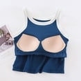 thumbnail image 4 of ALLLIST Summer Tops for Women Blue Ribbed Cropped Crew Neck Sleeveless Solid Tank Tops Tank Top M, 4 of 5