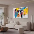 thumbnail image 3 of Abstract Art Modern Decorative Painting Close-up Of Face Framed Canvas Poster Bedroom Decor Sports Landscape Office Room Decor Gift,Frame-style,24x36inch(60x90cm), 3 of 8