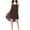 X198-Coffee, variant on Censtreet Nightgown for Women Chemise Sleeveless Camisole Slip Nightshirt Babydoll Sleepwear Women Sleeveless Pajama Dress