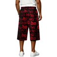 thumbnail image 6 of JoveMarine Men's Loose Fit Cargo Shorts Halloween - Work Shorts with Pockets & Print, Knee-Length Relaxed for Holiday & Daily,Black L, 6 of 6