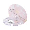 thumbnail image 3 of Soporte para cepillos de dientes para baño Estante de almacenamiento de pasta de dientes sin perforaciones (flores rosas), 3 of 3