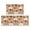 Basketball and Hoop Wooden Pattern, variant on Basketball and Lightning Navy Pattern Anti Fatigue Kitchen Rugs Set Of 2, Non Slip Washable Decorative Floor Mats for Kitchen Sink Laundry, 17"x30" and 17"x47"