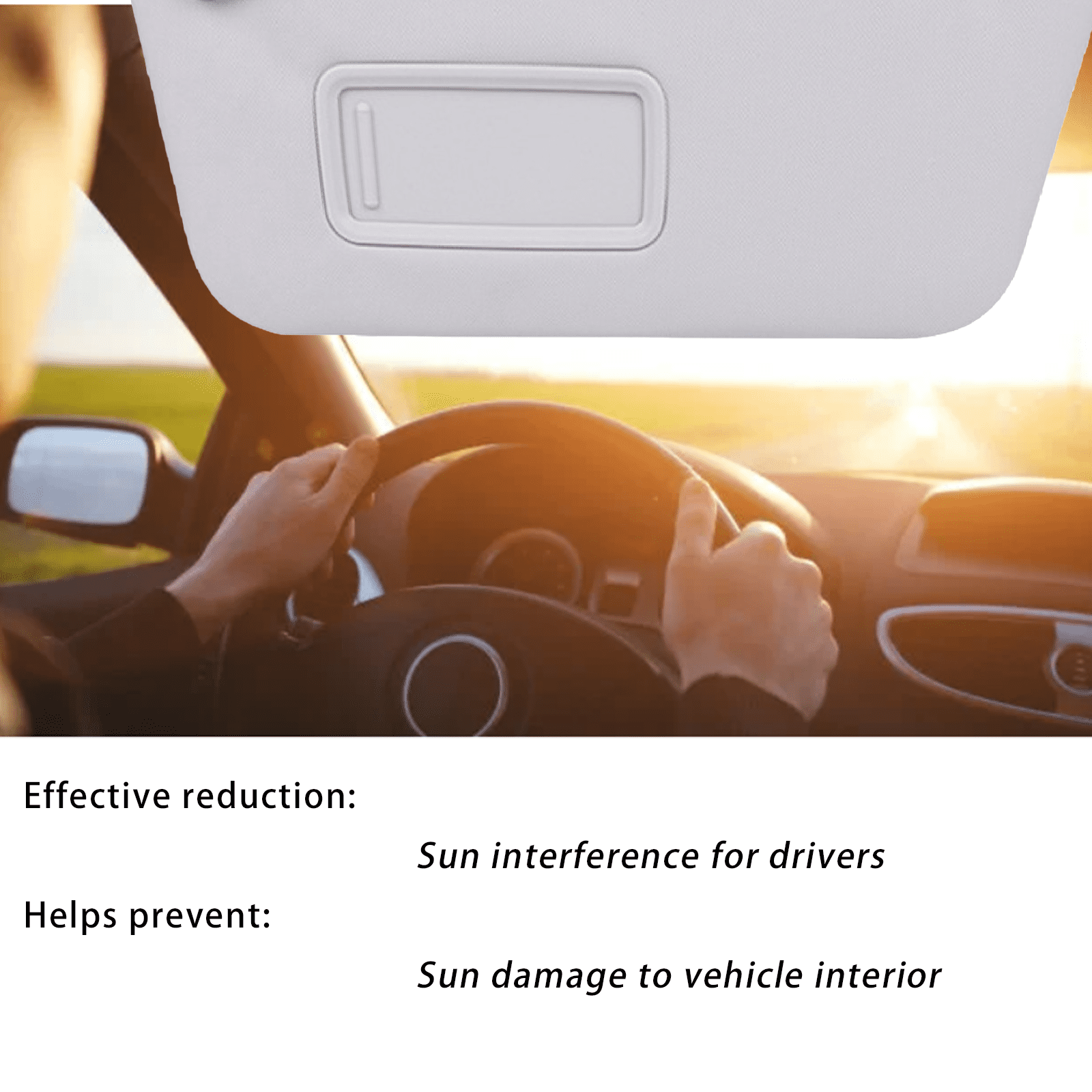Gray Sun Visor For Driver Side – Compatible With Subaru Forester 2009-2013, Includes Mirror, Easy Install