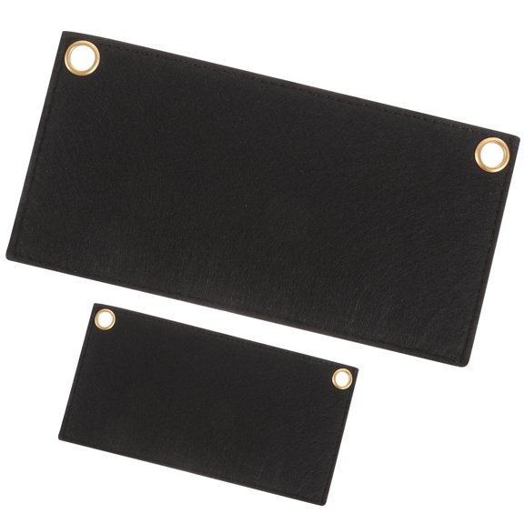 MERRYHAPY 2-Pack Black Felt Purse Organizer Inserts with Metal Eyelets for Handbag Storage and Accessories