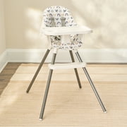 Regalo Baby High Chair with Attachable Tray and 5-Point Harness, 6-36 Months, Rainbow Print