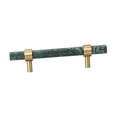 thumbnail image 1 of Tiradores de mármol para armarios, tiradores robustos y elegantes para cajoneras de baño, armarios, muebles de cocina y cómodas. Verde de 35x140 mm, 1 of 8