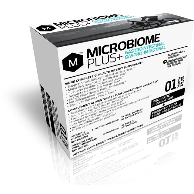 Microbiome Plus+ Gastrointestinal Combo Probioitic L. Reuteri NCIMB 30242 & Prebiotic scFOS Fiber