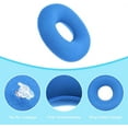 thumbnail image 4 of 1 Pack Portable Wheelchairs Seat Cushion,Donut Cushion Seat with Air Pump,Round Inflatable Cushion,Hemorrhoid Seat Pillow,Tailbone Pain Relief,Bed Sores (15" Blue), 4 of 7