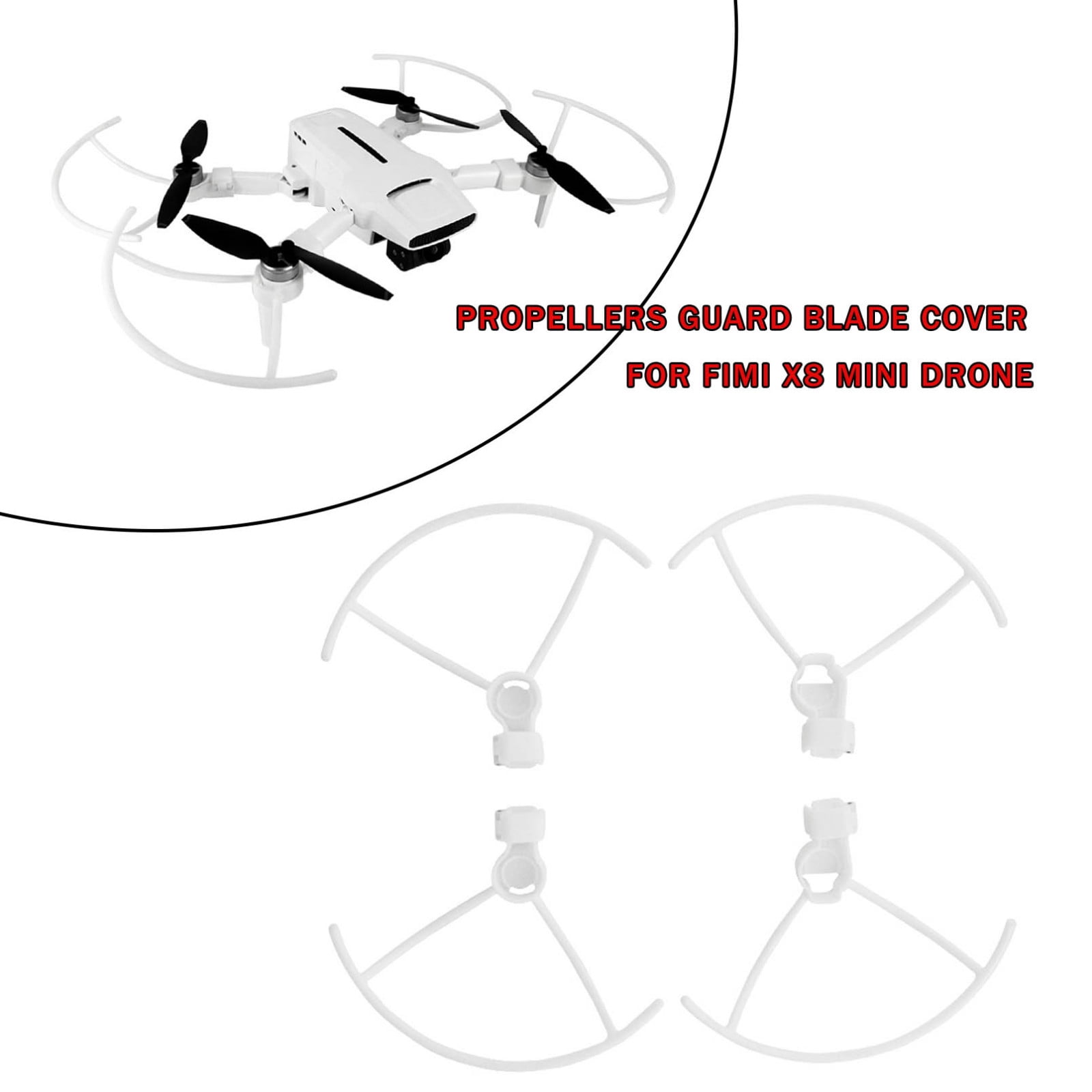 Ensemble de 4 Protecteurs de Lame pour Protection de Drone FIMI X8 Mini