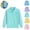 Turquoise, variant on Mfakffe Boys Girls Polo Shirt Back To School Comfortable School Uniform Spring Fall Long Sleeve Shirts Casual Lapel Collar Shirt