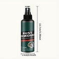 thumbnail image 3 of 100ml Metal Rust Remover Spray for Household Hardware and Car Parts, Fast-Acting Rust Stain Removal and Prevention, Easy Spray Application, 3 of 9