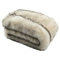 thumbnail image 2 of SAFAVIEH Coco Tips Striped Faux Fur Throw, 50" x 60", Taupe, 2 of 2
