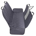 thumbnail image 1 of Funda de asiento para perros VIVAGLORY para asiento trasero con ventana de malla negra, 1 of 7