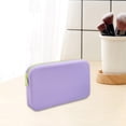 thumbnail image 6 of Makeup Tools Organizer Cosmetic Bags Silicon Waterproof Makeup Brush Pouch Travel Makeup Bag for Hair Accessories Women Girls Purple, 6 of 10