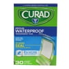 Curad Medium Waterproof Transparent Film 2x More Absorbent 30 Count