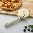 thumbnail image 3 of Cook with Color Stainless Steel Pizza Cutter Wheel with Blade Guard, Sharp & Versatile, Dishwasher Safe, 3 of 5