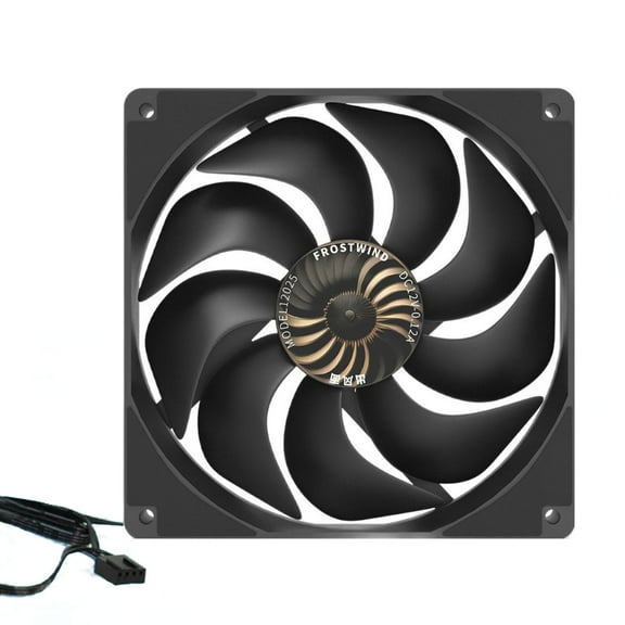 12025 12CM Computer Fan Optimized Airflows PWM Technology Quiet Operating For CPU Heat Dissipation