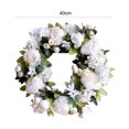 thumbnail image 6 of Travelwant Floral Wreath, Door Wreath, Artificial White Peony Wreath for Front Door , Front Door Decorations Wall Decor, 6 of 8