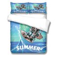 thumbnail image 1 of Dibujos animados Duvet Cover Skateboard Pattern Patrón de Hogares Acolchado Cubierta Caja Caja de múltiples Tamaño Conjunto de colchas para jóvenes adultos L 3 piezas Eigraketly HA011559-15, 1 of 7