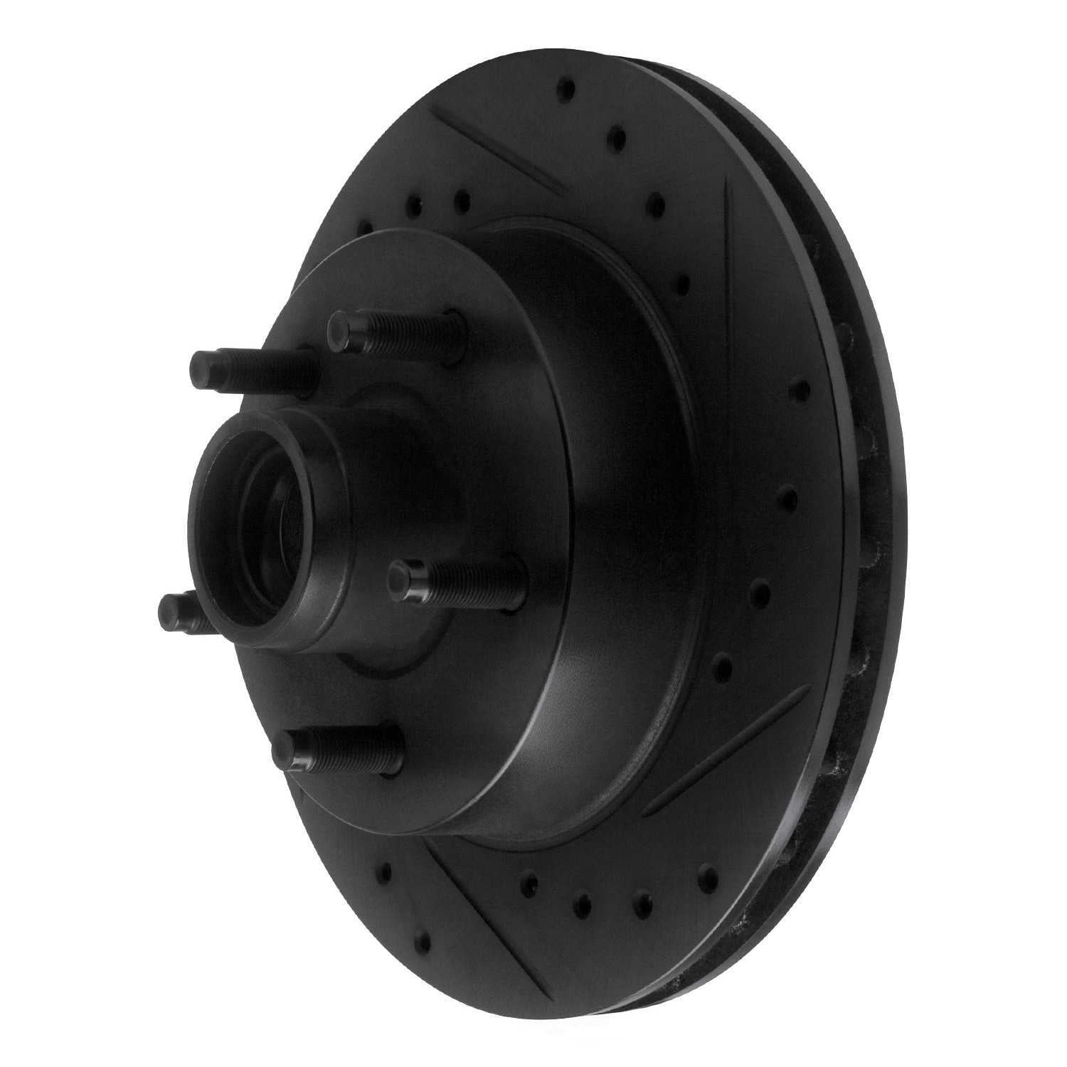 Dynamic Friction Company 633-54110R DFC Brake Rotor - Drilled And Slotted - Black