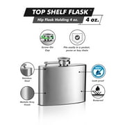 4oz Hip Flask, Stainless Steel