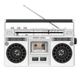 thumbnail image 4 of Reproductor de casetes,Grabadora de cinta con reproductor de casete estéreo portátil,Grabadora de radio estéreo Bt con altavoz incorporado,Walkman Reproductor de cintas de casete Plata, 4 of 9
